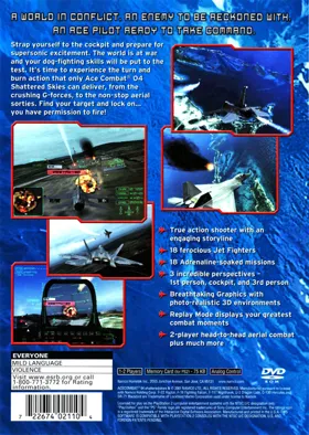 Ace Combat 04 - Shattered Skies box cover back